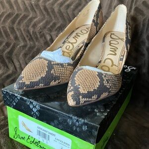 Sam Edelman Jordyn snake print pumps size 8